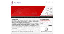 Desktop Screenshot of micromaterials.in